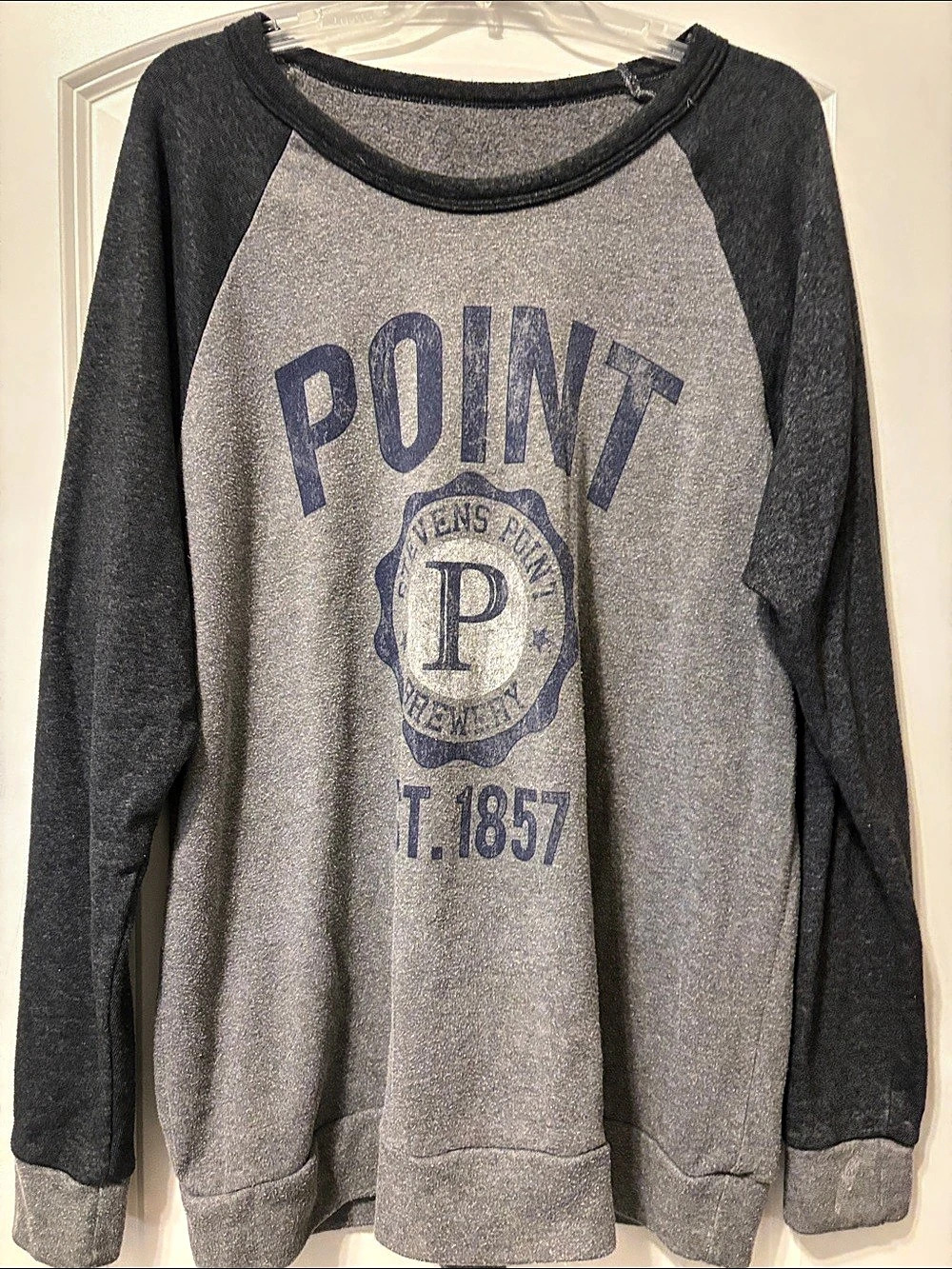 Point Brewery Graphic Raglan Sweatshirt Stevens Point Wisconsin